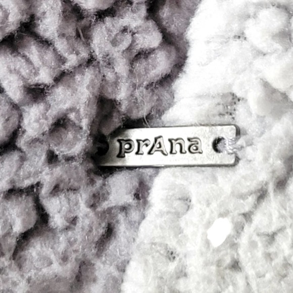 Prana Gray And White Fleece Quarter Zip Size S - Picture 5 of 7